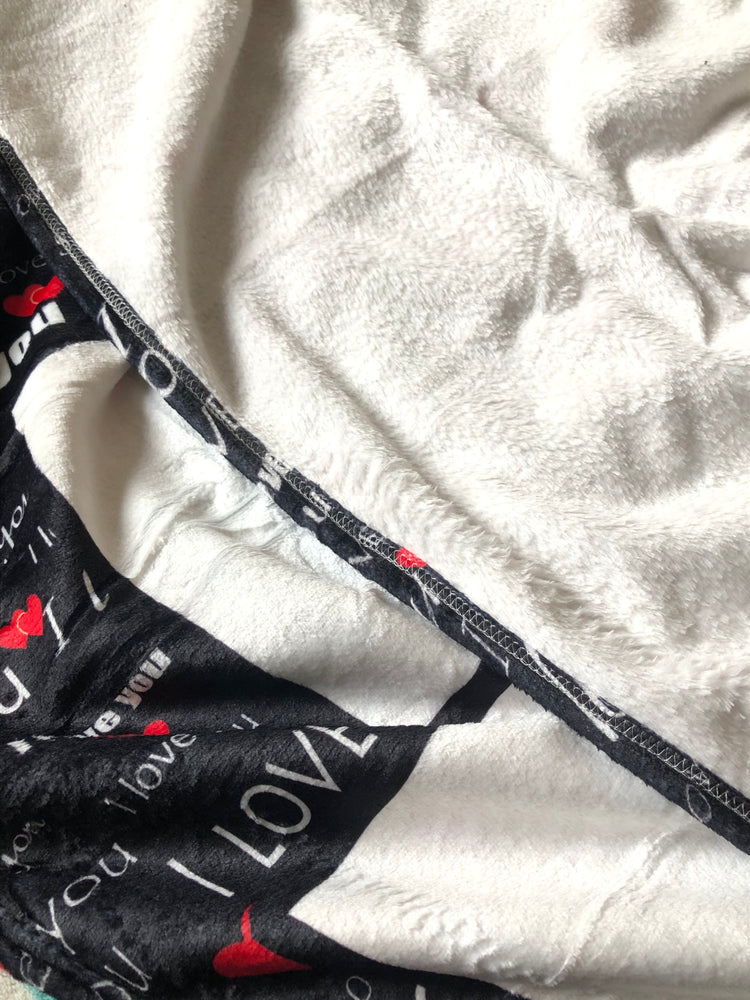 Personalized Blanket - I Love You To The Moon